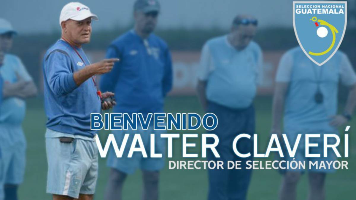 Walter Claverí, presentado como seleccionador de Guatemala