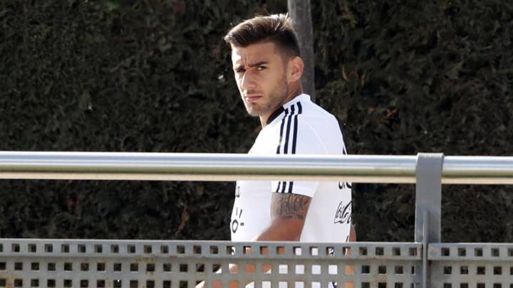 Eduardo 'El Toto' Salvio, en las instalaciones del Barcelona durante la concentración de Argentina previa al Mundial de Rusia 2018.