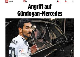 Bild: destrozan el coche de Gundogan en Alemania