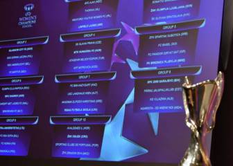 Definidos los grupos para la previa de la Champions femenina