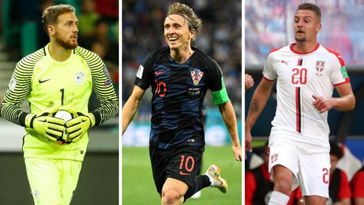 Oblak, Modric y Milinkovic-Savic.