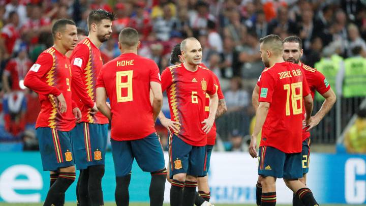 España tras perder.