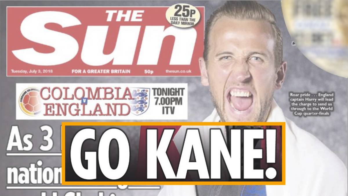 Portada de 'The Sun' del martes 3 de julio de 2018.