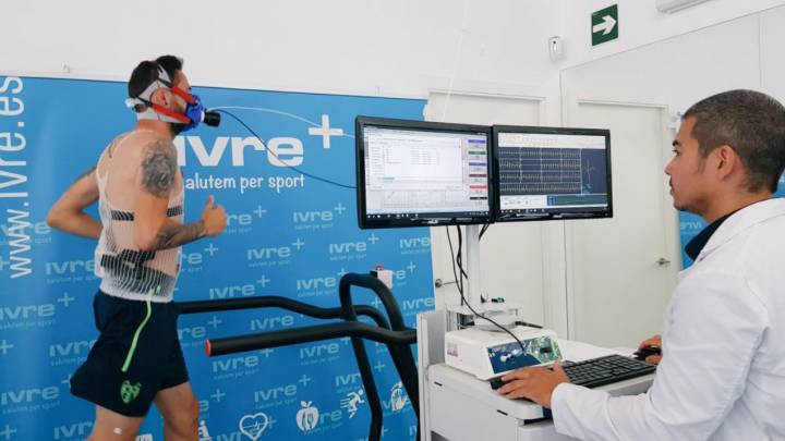 Los jugadores, en las pruebas médicas.
