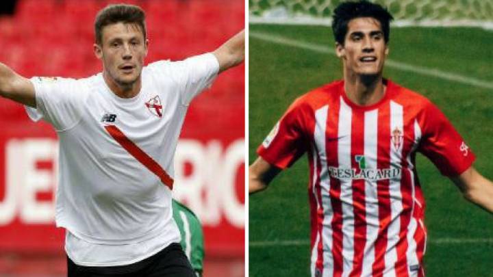 Marc Gual (Sevilla) y Pablo Pérez (Sporting) en el punto de mira del Alcorcón.