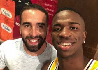 Carvajal recibió a Vinicius