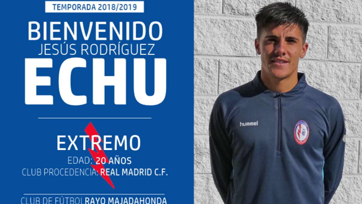 Echu, nuevo jugador del Rayo Majadahonda.