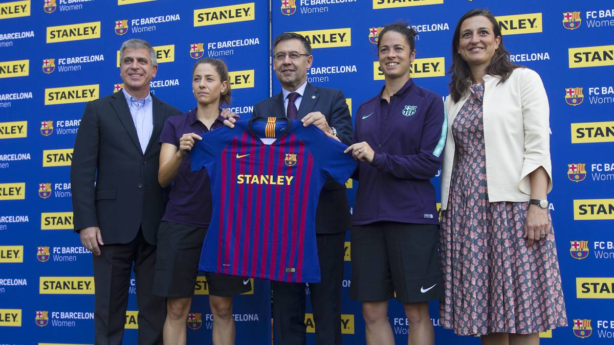 Presentacion de Stanley como nuevo sponsor del FC Barcelona femenino.