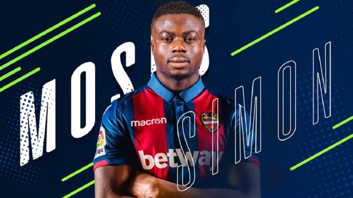 El Levante hace oficial el fichaje de Moses Simon hasta 2023