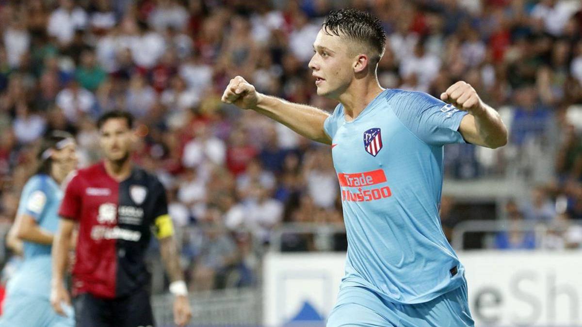 Borja, tras marcar su gol al Cagliari.