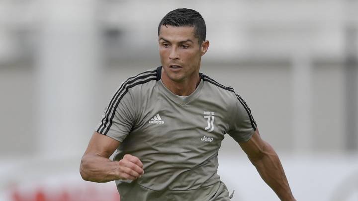 Cristiano entrena con la Juventus.
