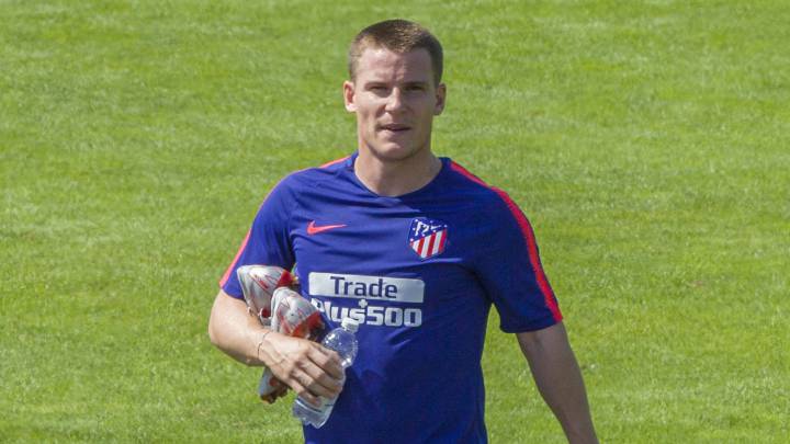 Gameiro con el Atlético.
