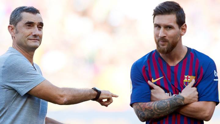 Valverde: "Es una opción que Messi empiece en la banda".
