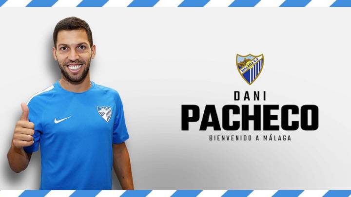 El Málaga hace oficial la vuelta a casa de Dani Pacheco, el rey de los ascensos