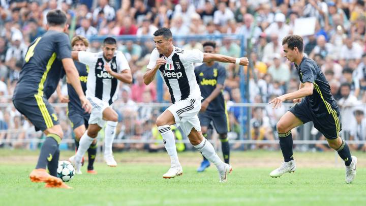 Cristiano en un amistoso