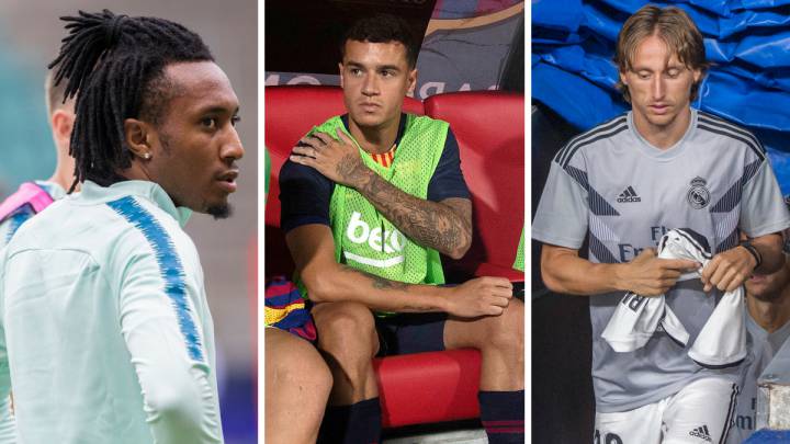 Gelson, Coutinho y Modric.