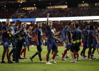 El Atlético celebró la Supercopa de Europa con su afición