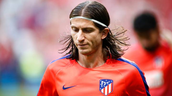 El lateral izquierdo brasileño del Atlético de Madrid, Filipe Luis.