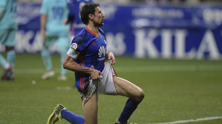 Toché, durante un partido con el Real Oviedo.
