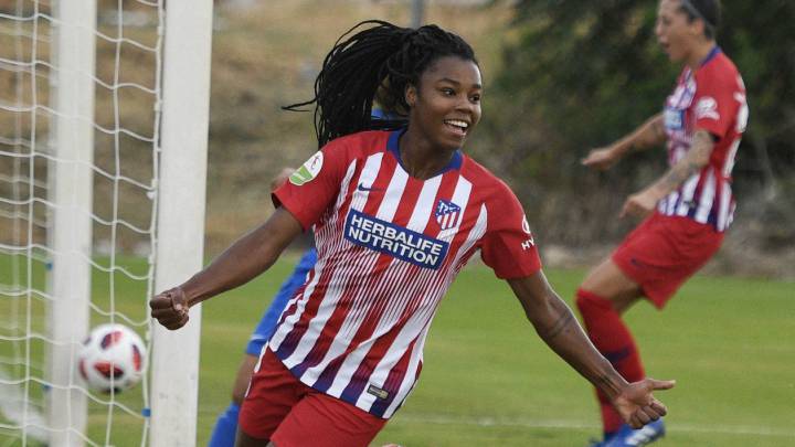 Ludmila fue la estrella del partido entre el Málaga y el Atlético.
