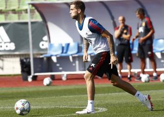Iñigo Martínez, baja en el último entrenamiento de España