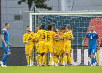 Courtois, un espectador más del triunfo belga en Islandia