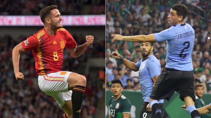 Los atléticos Saúl y Giménez han brillado con España y Uruguay.