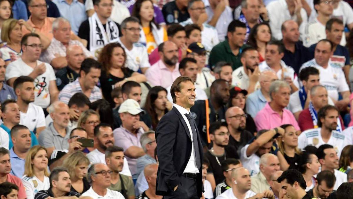 Lopetegui, durante un partido del Real Madrid.