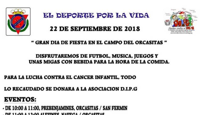 Cartel del acto del Orcasitas.
