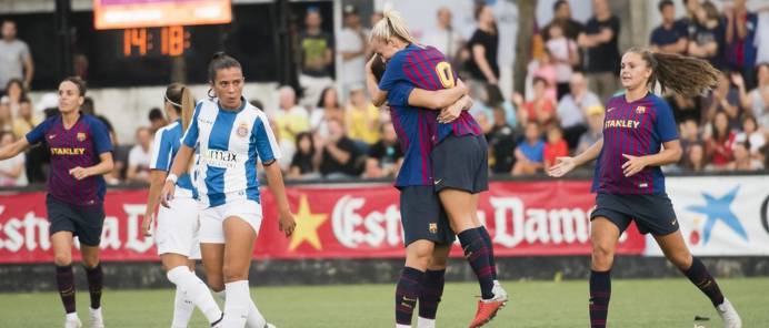 El Barcelona no falló en el derbi ante el Espanyol