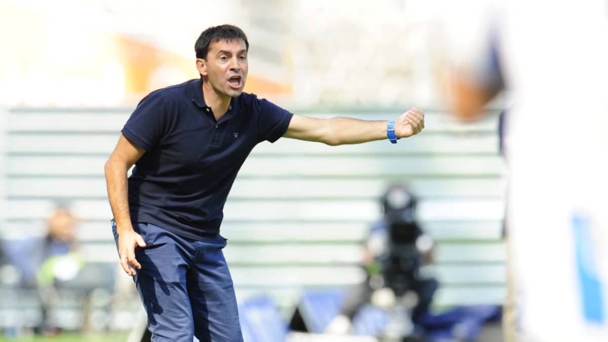Garitano con la Real.