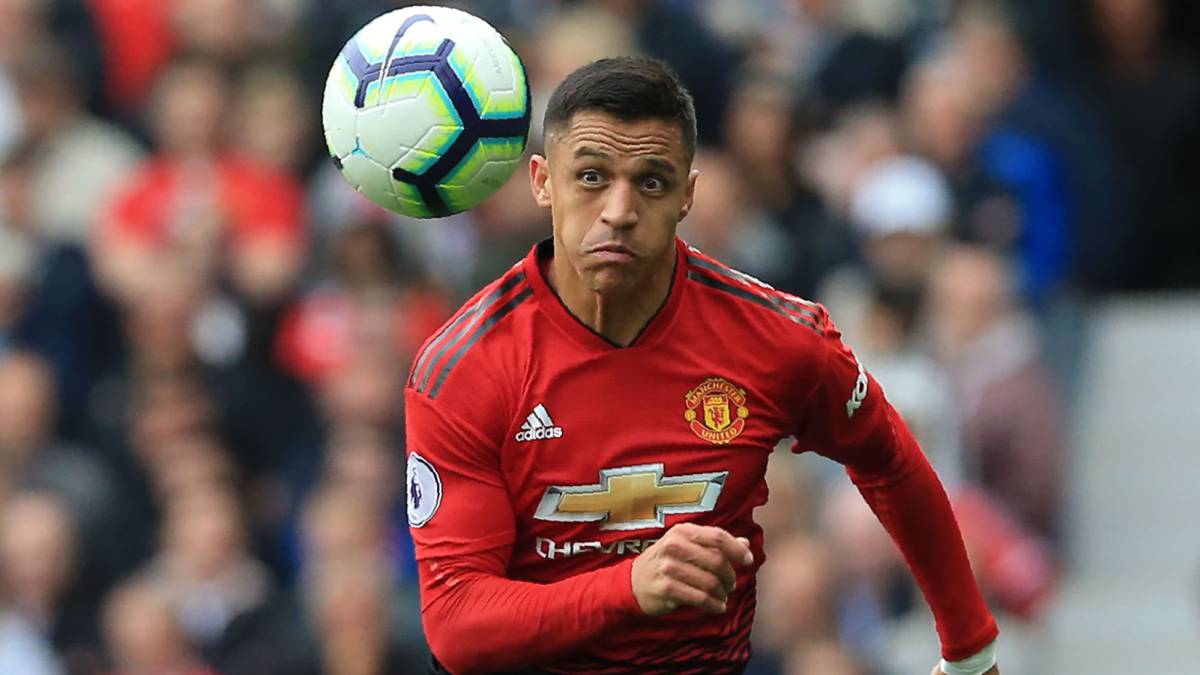 El extremo chileno del Manchester United, Alexis Sánchez, durante un partido.