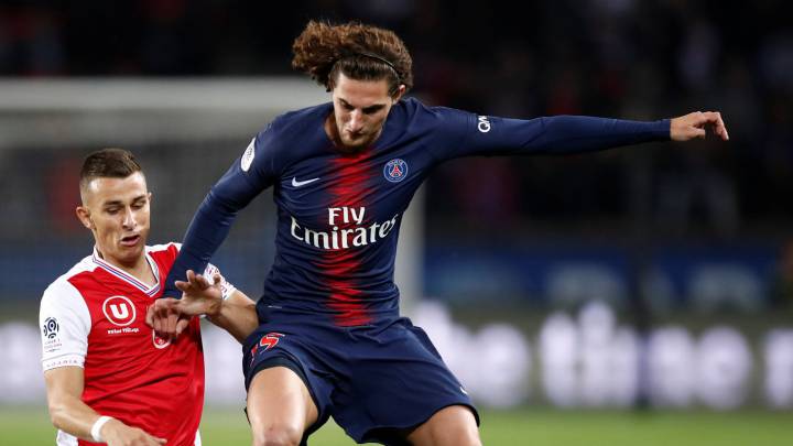 Rabiot con el PSG.