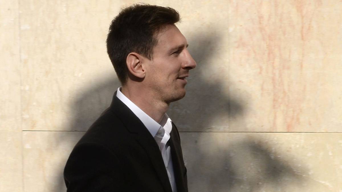 Leo Messi a su llegada los juzgados de Gavá en septiembre de 2013.