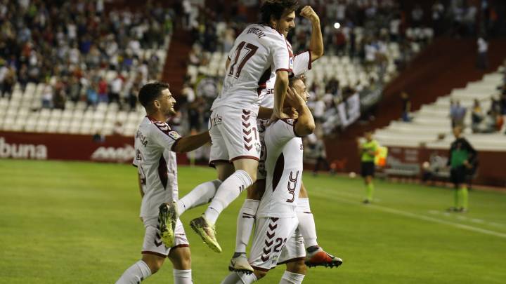 Gol de Manaj con el Albacete.