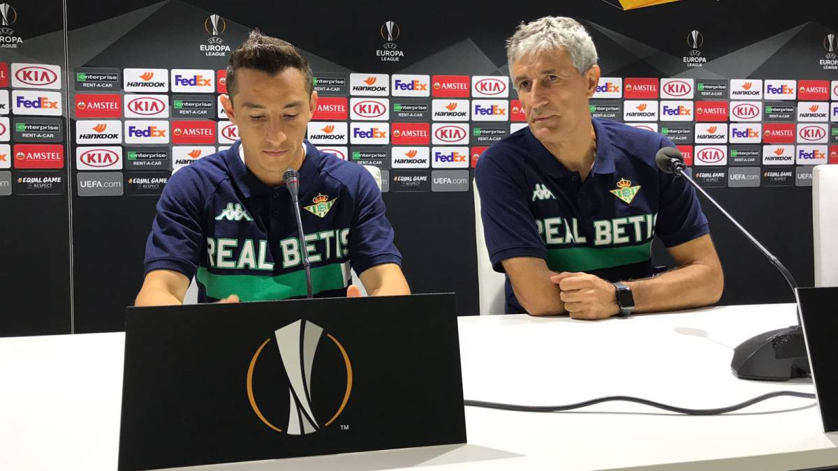El técnico del Betis Quique Setién valoró la previa ante el Dudelange en Europa League y bromeó con que Joaquín Sánchez pueda ir con la Selección española.