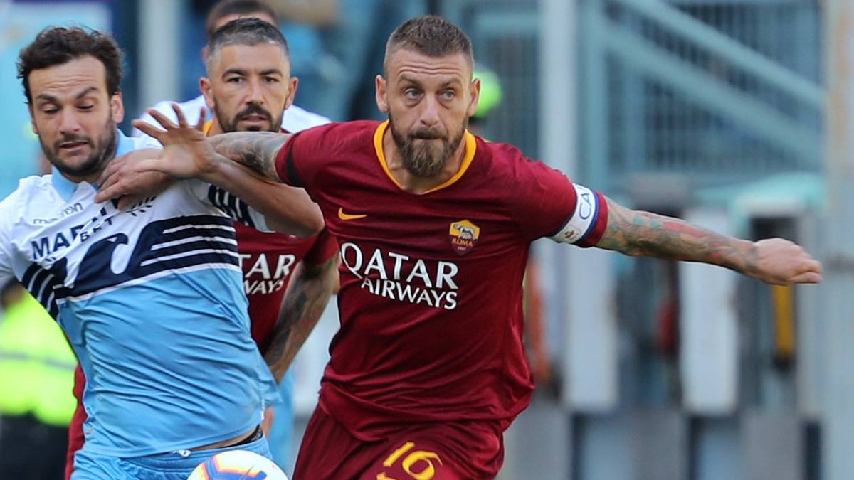 De Rossi, baja por una fractura en un dedo del pie izquierdo