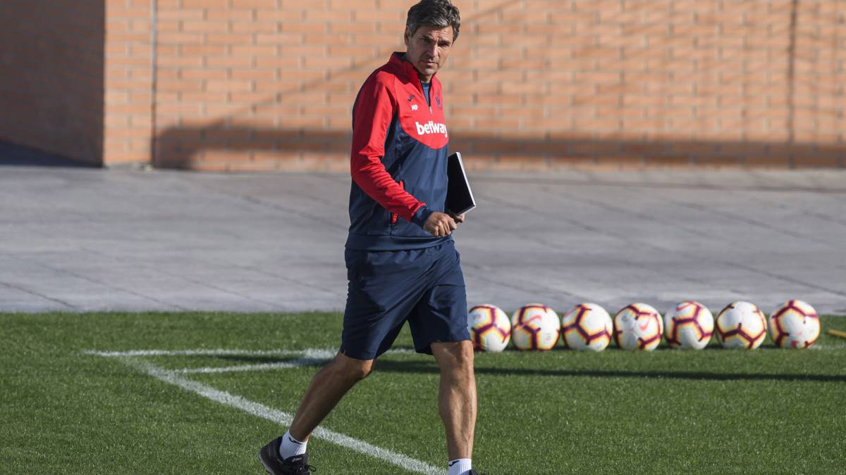 Pellegrino en un entrenamiento