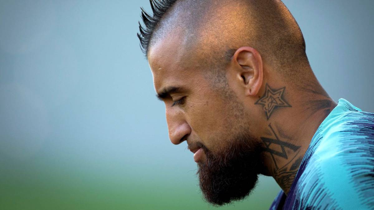 El centrocampista chileno del Barcelona, Arturo Vidal.