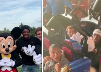 Mbappé, 'Grizi', Dembélé y Pogba, de montaña rusa en Disneyland