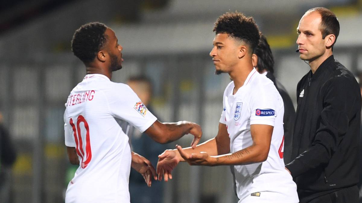 Inglaterra inventa una amenaza: elogio general a Jadon Sancho.