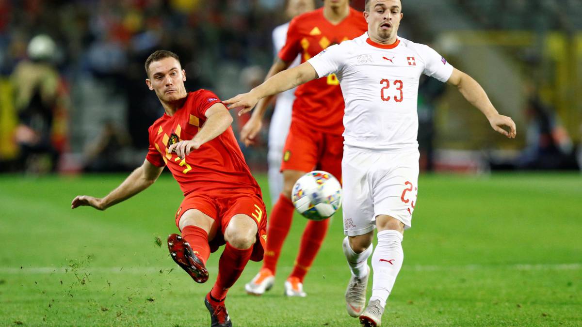 Vermaelen, en el partido frente a Suiza.