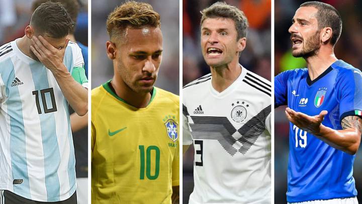 Messi, Neymar, Müller y Bonucci.