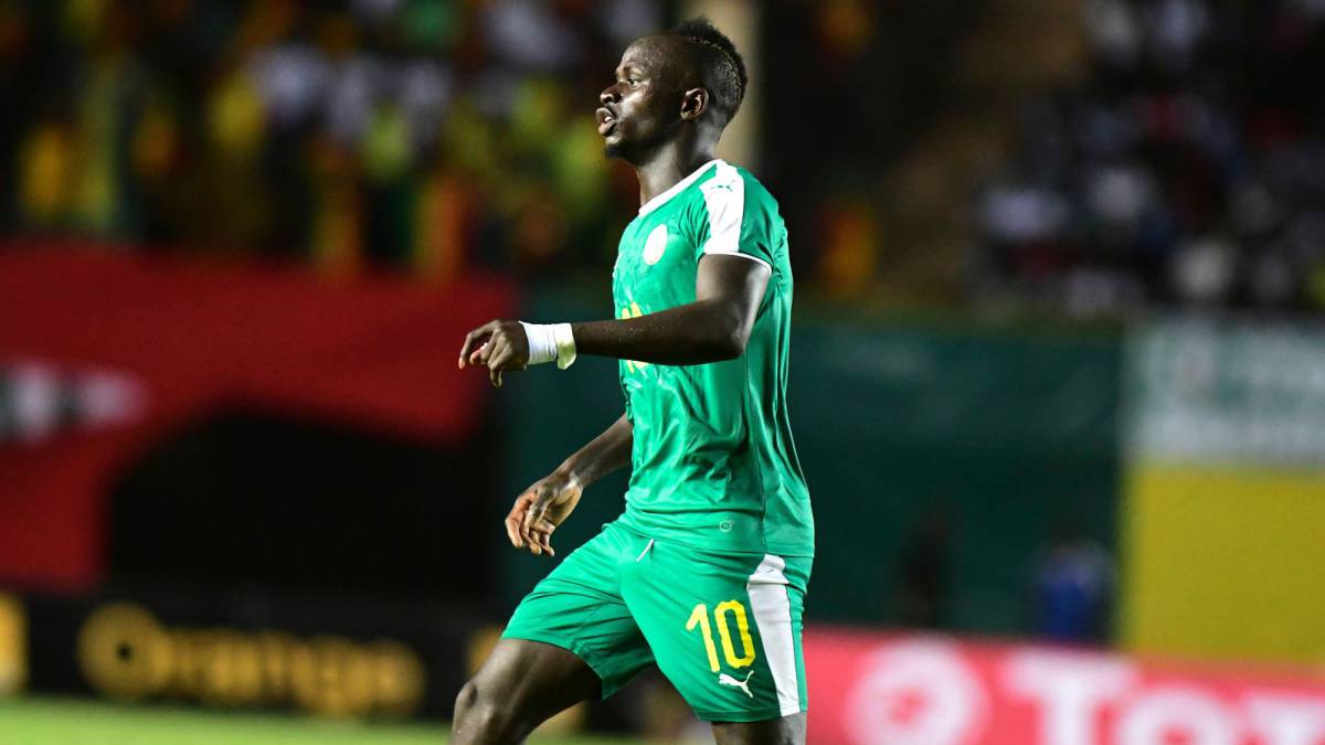 Sadio Mané, durante un encuentor con la selección senegalesa.