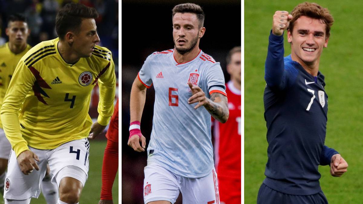 Arias, Saúl y Griezmann.