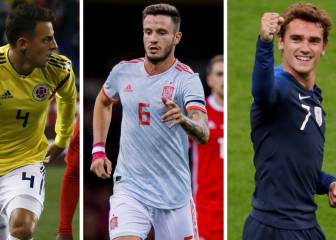 Los 11 atléticos sumaron 1024 minutos con sus selecciones