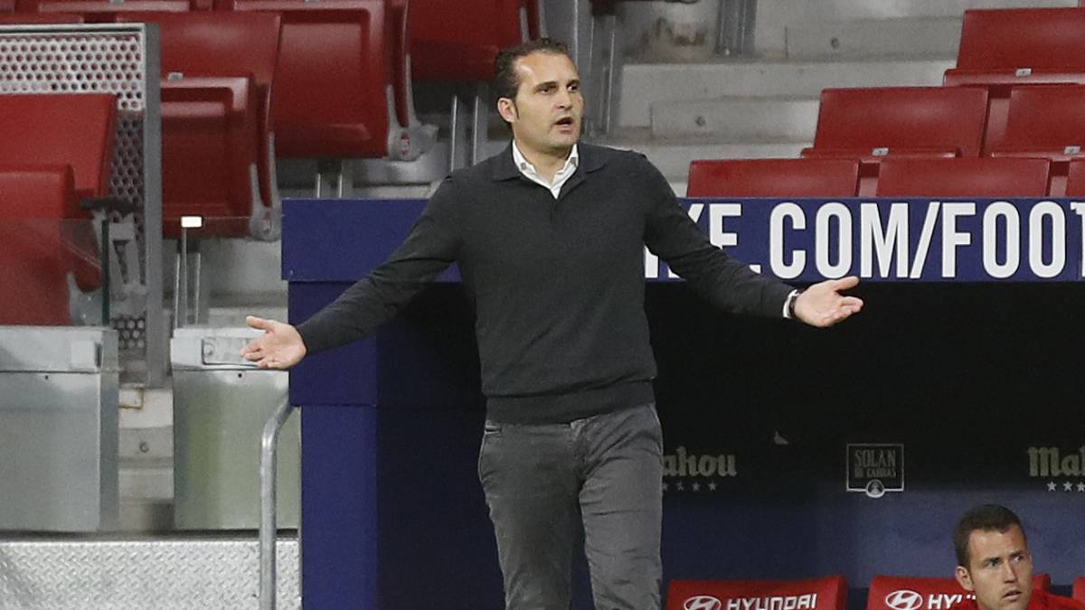 Baraja, en un partido con el Sporting.