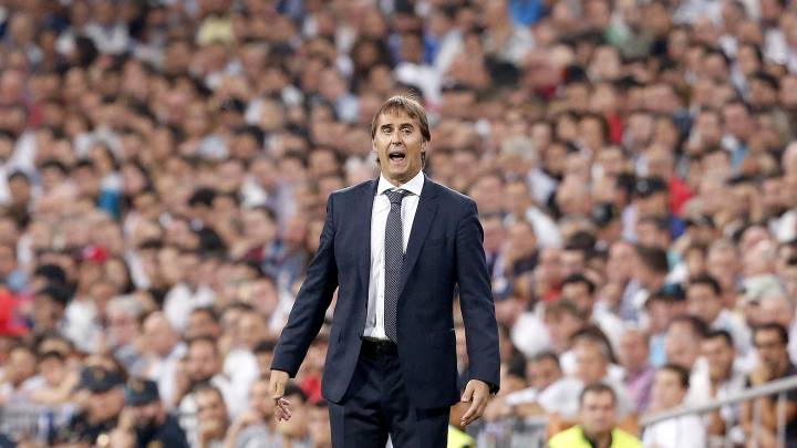 Lopetegui, en el Bernabéu.