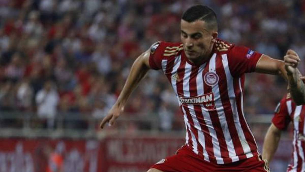 Guerrero con el Olympiacos