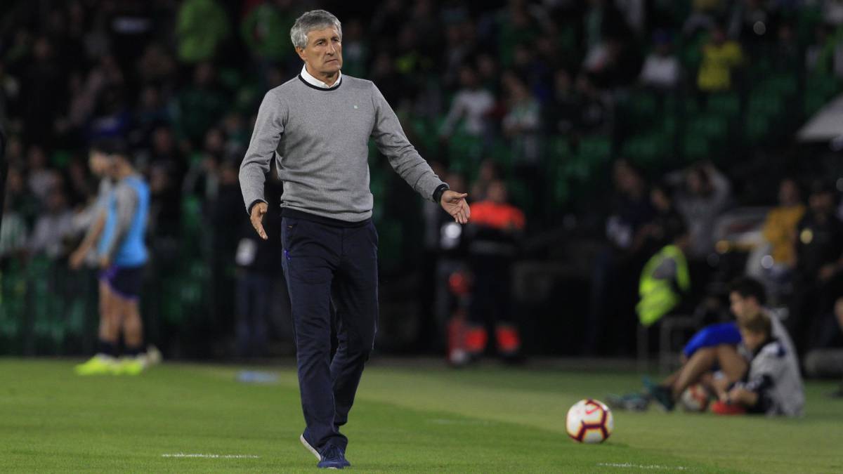 QUIQUE SETIEN en el BETIS - REAL VALLADOLID